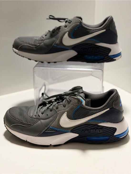 Nike Grey and Blue Running Sneakers